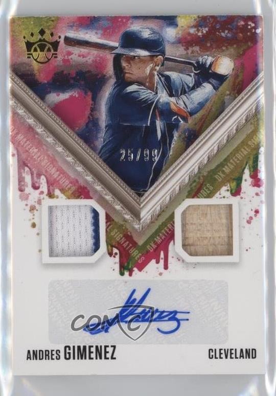 2021 Panini Diamond Kings Holo Gold 25/99 Andres Gimenez Rookie Auto RC 0zd3