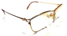 Christian Dior 2884 40 Vintage Gold Metal Cat Eyes Eyeglasses 55-15 130 Austria
