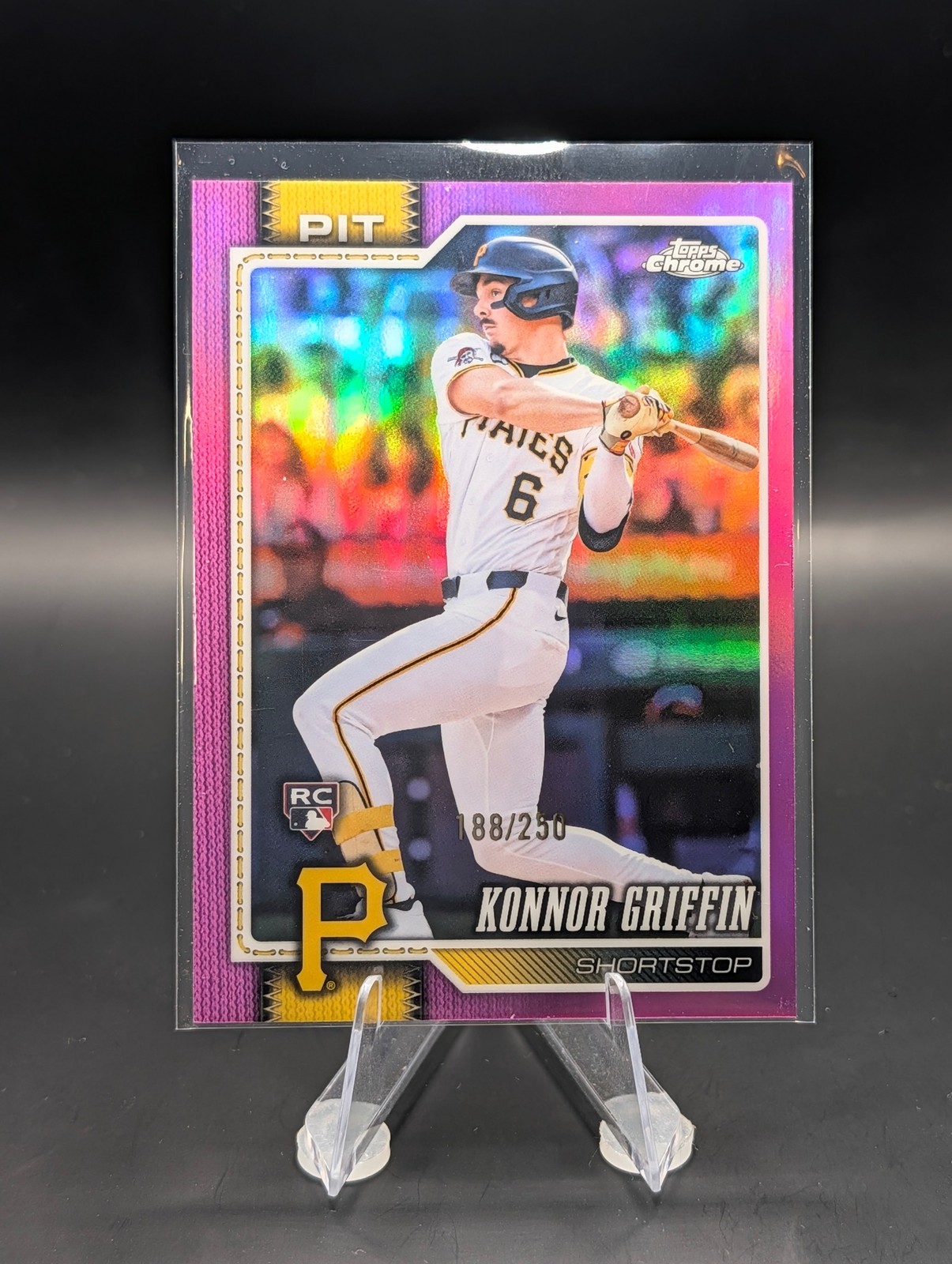 2026 Topps Chrome #74 Konnor Griffin Pink Refractor /250