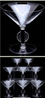 1926 Art Deco René Lalique Champagne Coupe Glasses (8) MULHOUSE France Rare MINT
