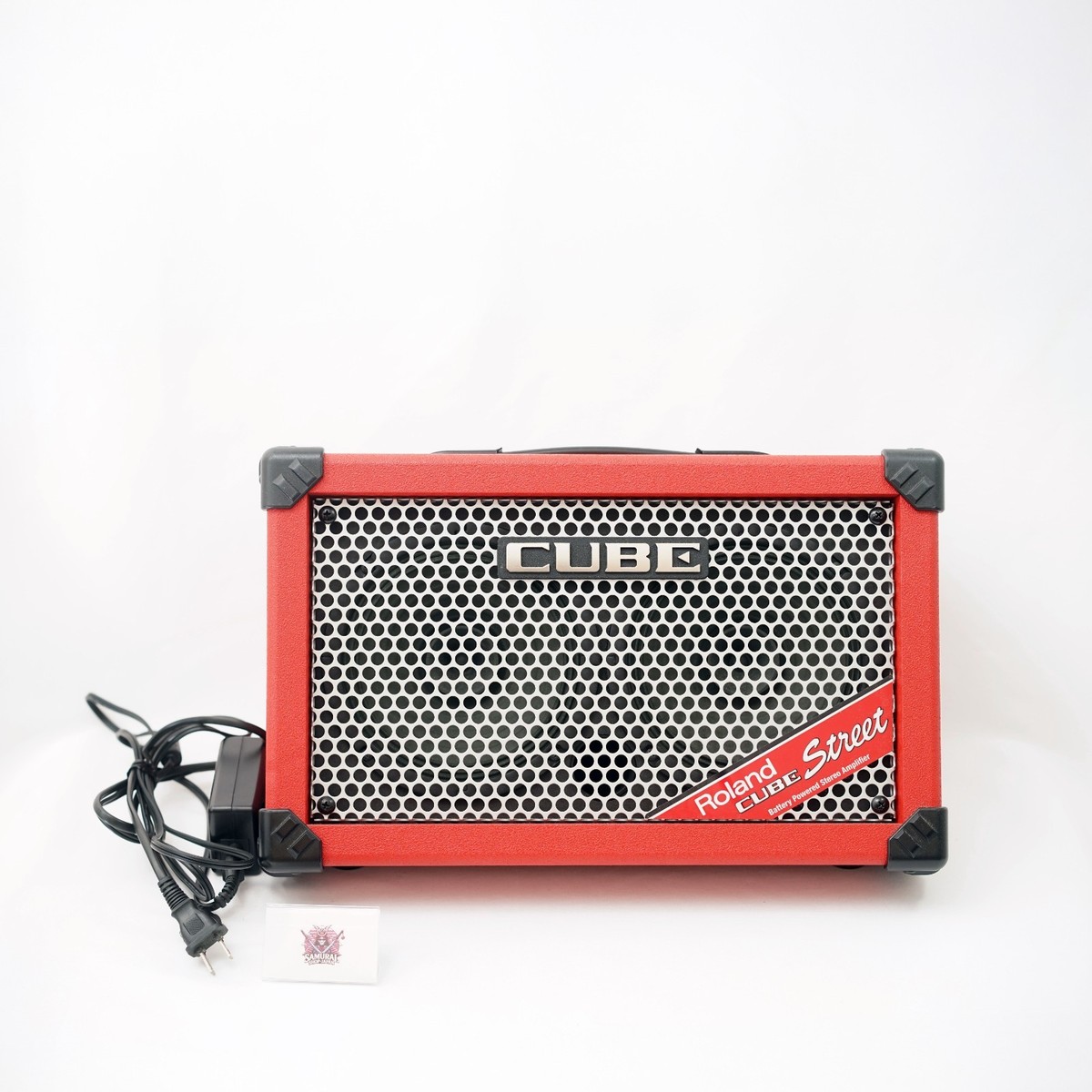 Roland CUBE Street Red w/ AC Adapter Battery-Powered Stereo Combo