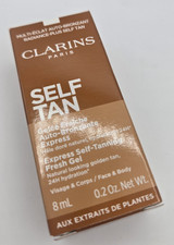 CLARINS EXPRESS GEL FRESCO AUTOABBRONZANTE - 8ml - PER VISO E CORPO - NUOVO CON SCATOLA