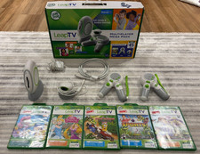 LeapFrog Leap TV Gaming Console Multiplayer Mega Pack 2 Controllers 5 Games