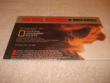 National Geographic Map - Natural Hazards of North America (1998)