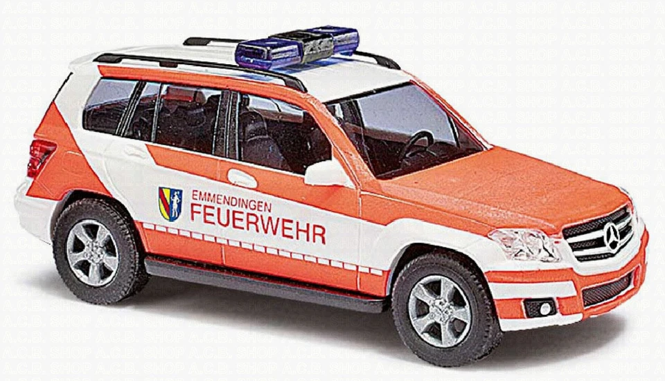 Mercedes Benz GLK Classe X204 Vigili Del Fuoco Emmendingen 1:87 Busch 49765 - Immagine 2 di 2