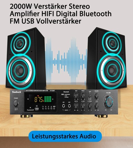 HiFi Verstärker Bluetooth Digital 5Kanal Stereo 600W Amplifier Vollverstärker - Bild 8 von 12