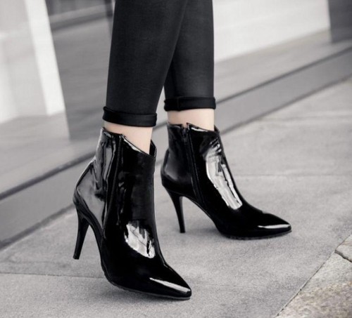 2021 Ladies Stilettos Toe Ankle Boots 