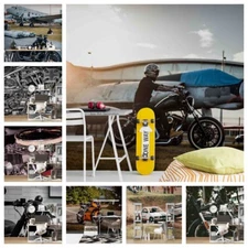 3D Motorcycle Car Scenery elf-adhesive Wallpaper Removable Wallpaper Wall Mural