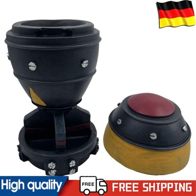 Resin 3D Openable Rocket Sculpture Retro Mini Nuke Bomb Storage Box Rocket Model