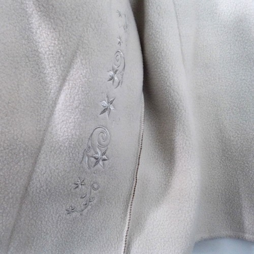 SDI Sherpa Lined Coat Jacket - Womens Medium - Scroll Embroidered Fall Winter - Picture 6 of 12