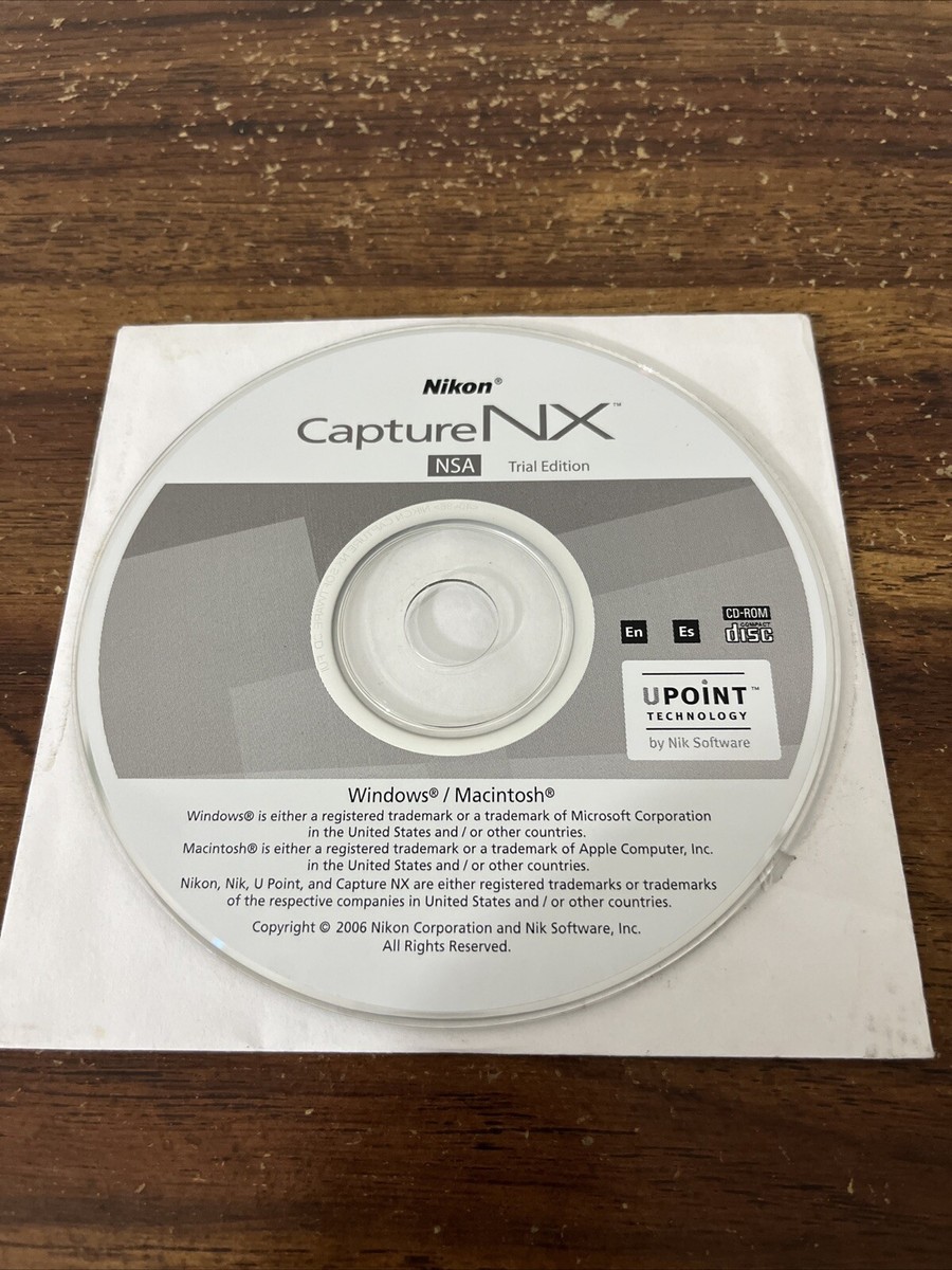 Capture Nx D New Nikon Software Nikon Capture NX Sealed Software