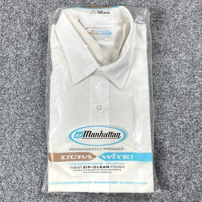 シャツ 古着 60s Manhattan マンハッタン DACRON 17 XL s-l400.jpg