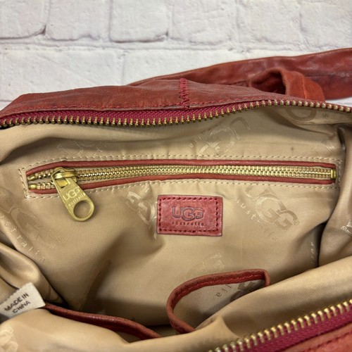 UGG Satchel Leather Handbag Shoulder Bag Super Soft in Mint Condition B378 -18 - Picture 7 of 18