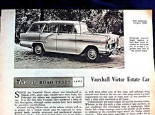 VAUXHALL VICTOR (F) ESTATE CAR - 1958 Original Road Test from TheAutocar+ Launch