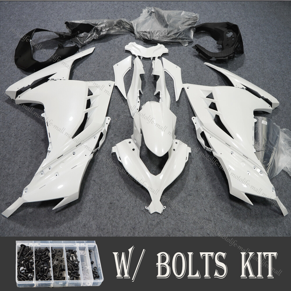 Fairings Kit w/ Bolts For Kawasaki Ninja 300 2013-2017 Unpainted ABS Bodywork