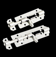 4pcs 3 Inch Length Stainless Steel Door Latch Sliding Lock Barrel Bolt Silver