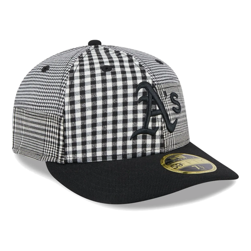 Oakland Athletics Patch Plaid On-Field Low Profile Fitted Hat Sz. 7 3/8 RARE - Picture 8 of 10
