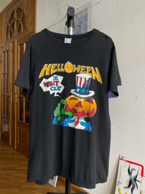 Vintage Rock Band Helloween tshirt tee Pumpkin 1988