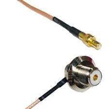 RG316 SMB MALE to UHF Female Angle Bulkhead RF Cable Rapid-SHIP LOT