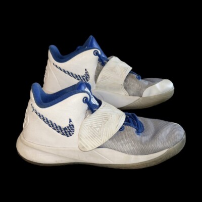 Nike Kyrie Irving Flytrap White & Blue Leather Basketball Shoes Size 6 Youth