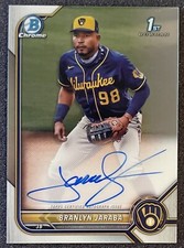 2022 Bowman Chrome Baseball 1st Bowman Auto Branlyn Jaraba Autograph CPA-BJ NA1