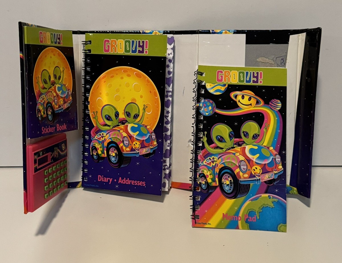 Lisa Frank Groovy Aliens Zoomer And Zorbit Tri Fold Planner