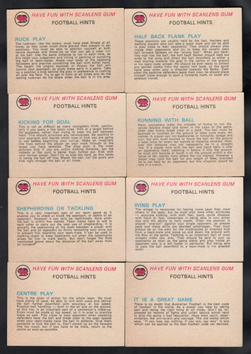 1977 AFL VFL SCANLENS RARE QUALITY CARDS - 11 CARD TEAM SET (CARLTON) EXCELLENT - Picture 2 of 4
