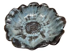 Stangl Pottery Bowl Blue Black Sunflower Pompeii 34107 Hand Painted Vintage USA