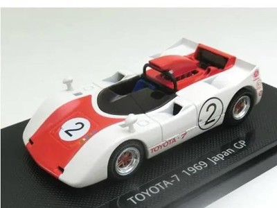 EBBRO 43663 1/43 7 Japanisch Gp 1969 No. 2 Weiß/Rot Modellauto