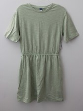Old Navy Womens Waist Slub Knit Mini Dress Green Size S NWT