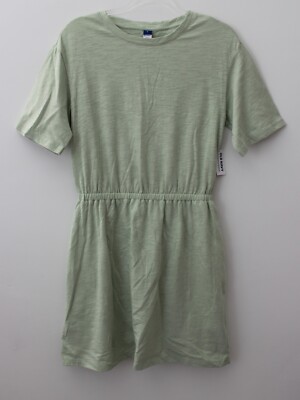 Old Navy Womens Waist Slub Knit Mini Dress Green Size S NWT | eBay