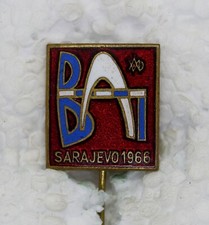 Balkan Athletics Championships in Sarajevo 1966 badge
