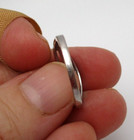 10K White Gold Pink Topaz & Diamond Ring Size 7.25 [R194] — photo 8