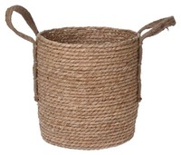 Aufbewahrungskorb Korb Kiste Box Rattan-Geflecht Griffen
