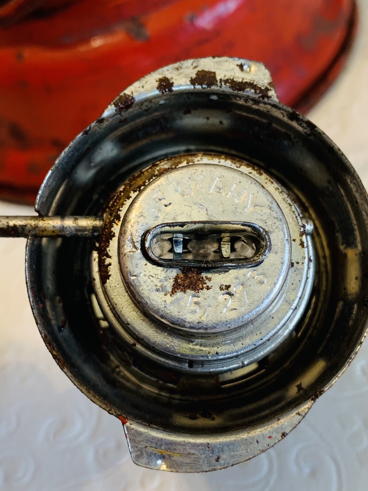 VTG FEUERHAND RED LANTERN RED GLOBE West Germany BABY SPECIAL No.276 NIER PATENT