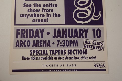 Metallica (M1L) Concert Poster (JSF6) Sacramento Arco Arena January 10 1992 - Picture 4 of 7