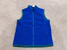 Polo Ralph Lauren boy's fleece vest blue green black pony XL 18 20 classic PRL