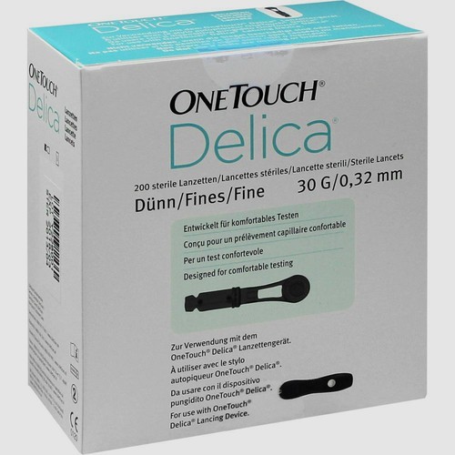 Delica Lancets 30G/0.32mm Box of 200 One Touch **BRAND NEW