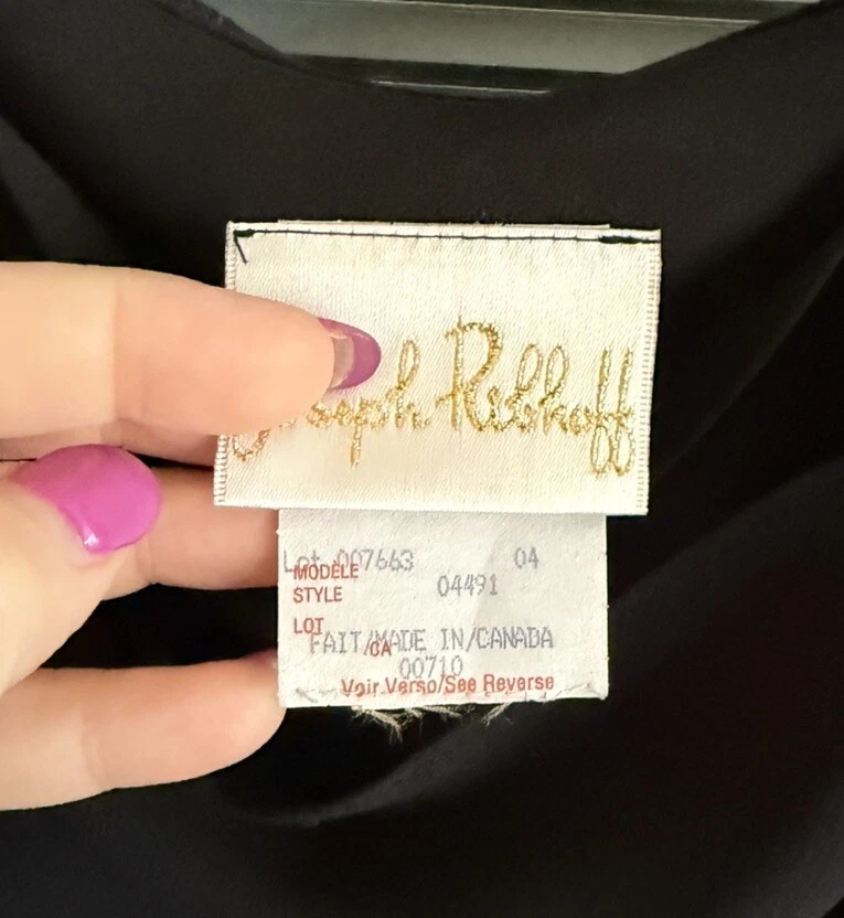 Joseph Ribkoff Camisole Cami Tank Top Sleeveless Black 2 Layer Worn Once - Image 2 of 4