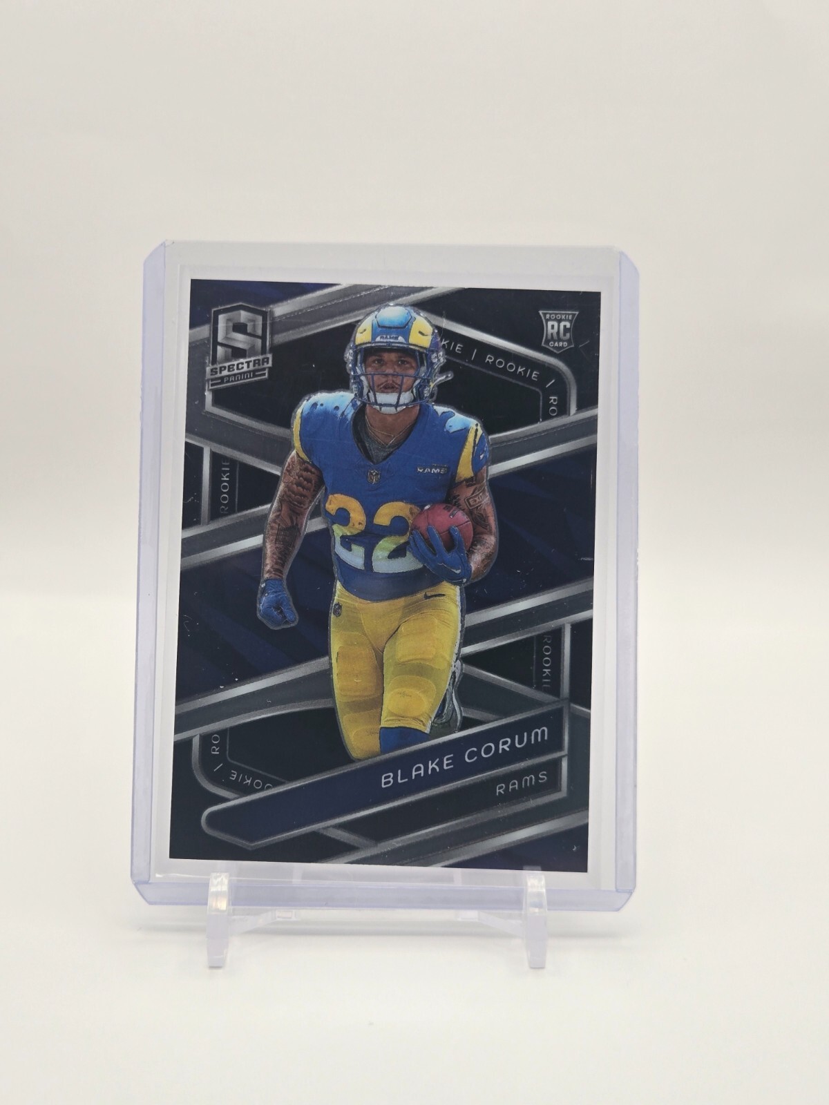 Blake Corum 2024 Panini Spectra Base RC #135, Rams