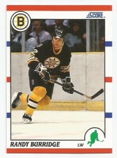 RANDY BURRIDGE 1990-91 SCORE CARD NEAR MINT CONDITION