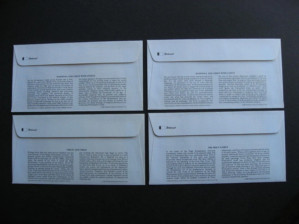 Australia Fleetwood FDC 1980 Christmas Sc 756-8 First Day Covers flaps ok - Image 4 of 4