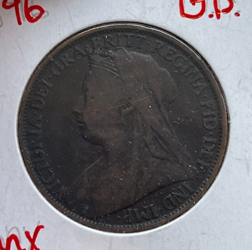 1896 Great Britain 1 One Penny bg