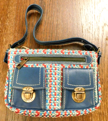 authentic MARC JACOBS woven raffia zip top SHOULDER BAG Retail