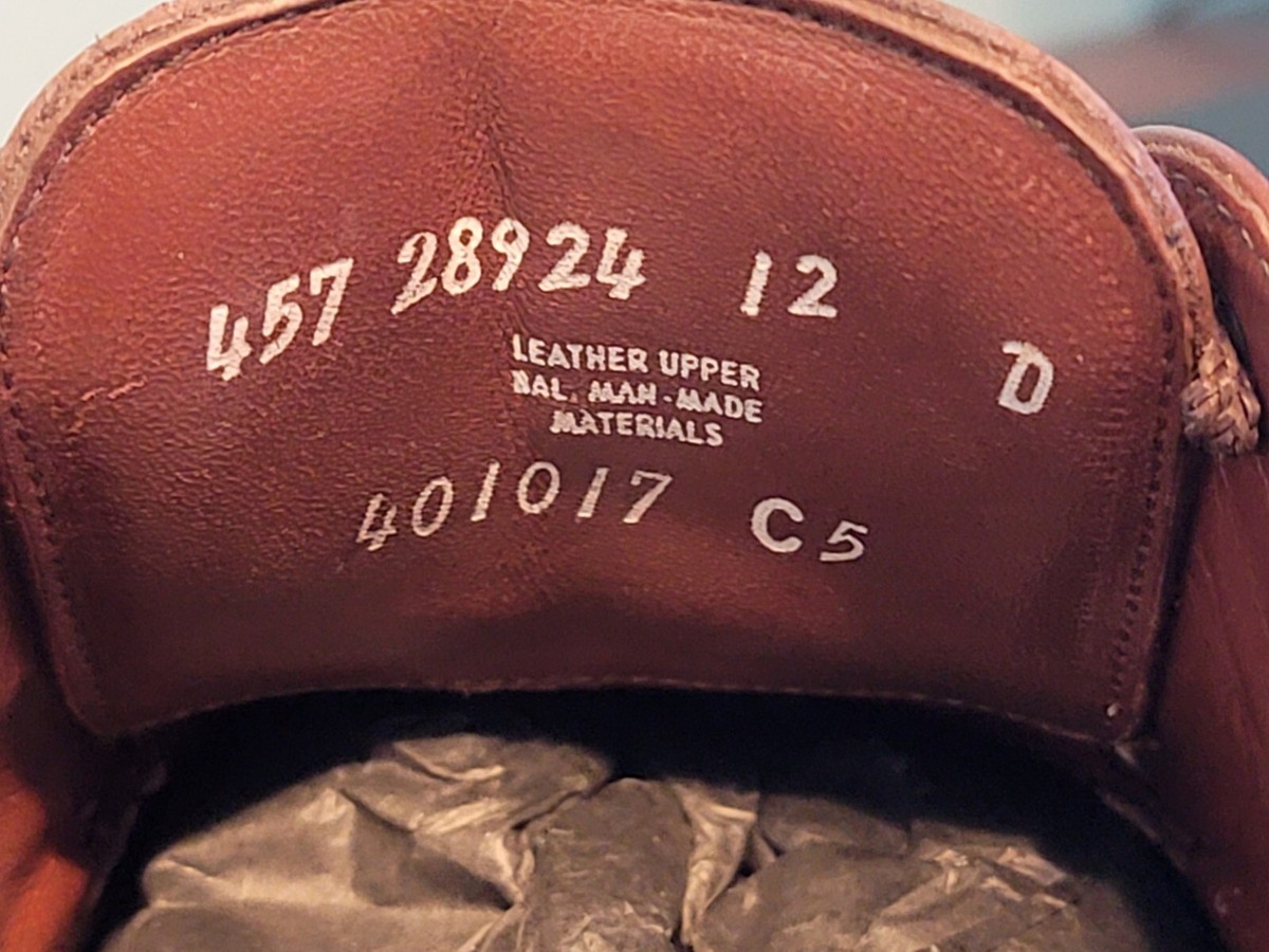 Neil M. Mens Dress Shoe 12 D Brown Leather Upper USA Pre-owned Neil M. Brown Leather Oxford Dress Shoes Men main image 2