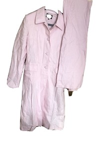 baby pink trouser suit