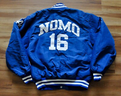 Hideo Nomo #16 Los Angeles Dodgers Starter Jacket Blue Hideo Nomo #16 Los Angeles Dodgers Starter Jacket Blue
