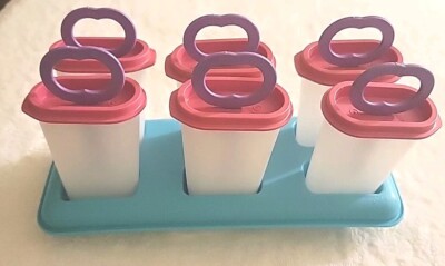 Tupperware  Pop Makers  One Set of 6 Molds Keys & Covers With 1 Tray