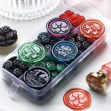 200PCS Sunflower Sealing Wax Beads, transparent, for Invitation, Cards, Wedding