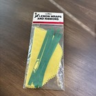 Royal Flat Yellow Lemon Wraps with Green Ribbons, Package of 8